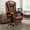 Brown, variant on WXJHL Home Computer Chairs Office Gaming Chairs Big and Tall Desk Chair Back Support Computer Desk Chair Ergonomic High Back Chair Managerial Executive Desk Chair with Footrest(Gray)