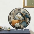 thumbnail image 4 of WOBOGO Wizard Cat Acrylic Wall Clock Battery Operated 9.5in Silent No Tick Bedroom Living Room Office Classroom Decoration, 4 of 10