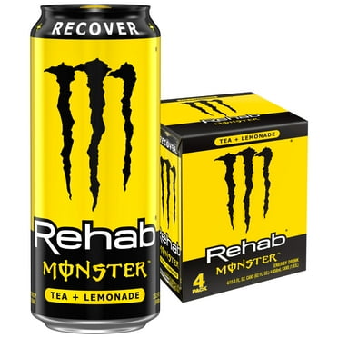 Monster Rehab Tea Lemonade Energy Drink, 15.5 Fl. Oz., 4 Count