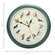 thumbnail image 2 of Reloj de pared Mark Feldstein Audubon Singing Bird 33 cm, color verde, 2 of 8