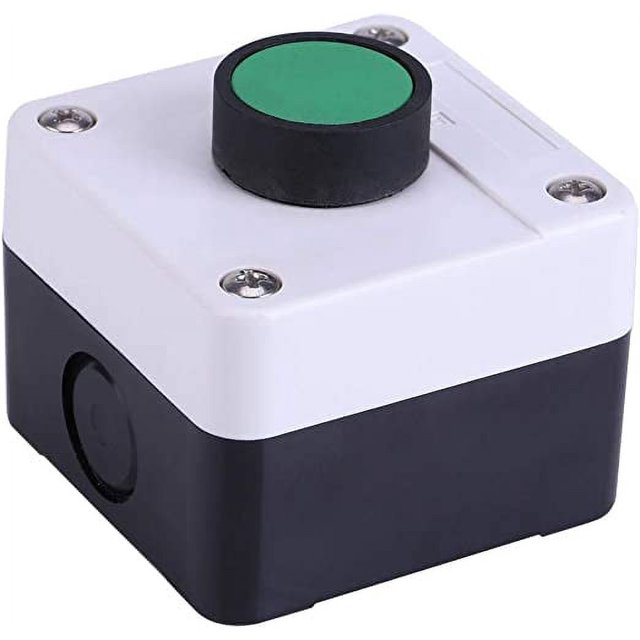 Caja de control del interruptor de botón, interruptor de botón resistente a la intemperie, abridor de puerta verde, interruptor momentáneo oso de fresa Electrónica