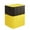 C, variante sur Sac de Rangement Grande Capacité avec Couvercle / Organisateur en Tissu Non Tissé de 90 L pour Vêtements et Literie / Design à Blocs de Couleur Noir et Jaune / Pliable à Plat pour Gain de Place