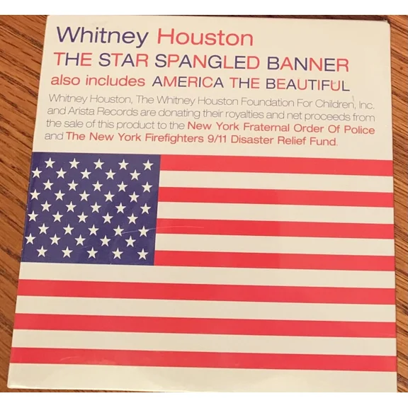 Viva - Whitney Houston "Star Spangled Banner" Brand New Original 2001 Usa Cd Single