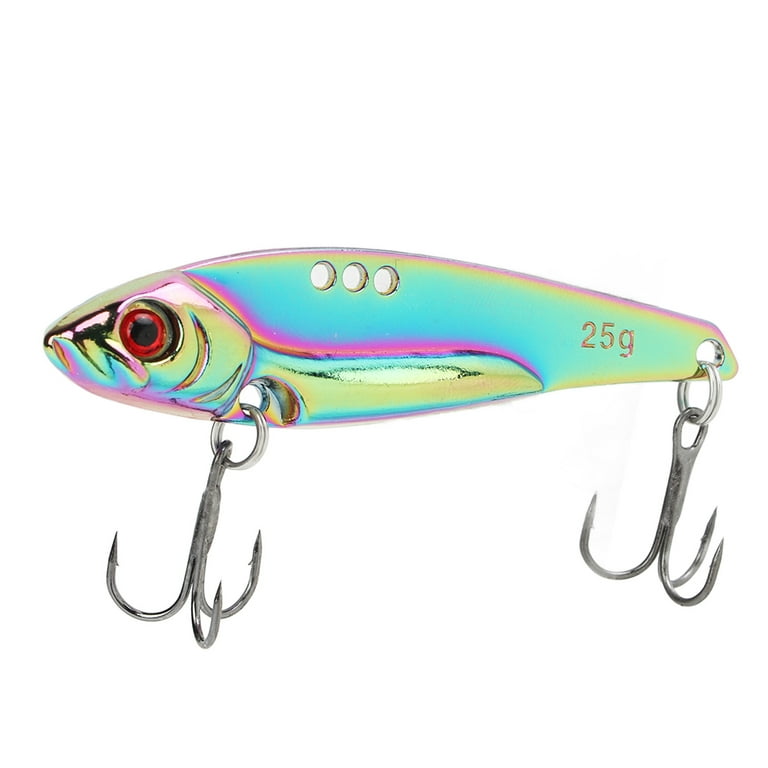 Metal Blade Fishing Lure, Anti Rust Blade Bait Fishing Lure 3D Eyes Good  Reflective Effect Aluminium Alloy With Barb For Freshwater