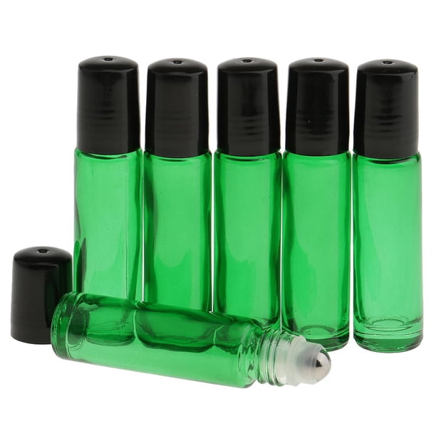 6cs de rodillo vacío Colcomx para aceites esenciales Verde