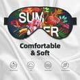 thumbnail image 3 of Xecao Summer Birds and Flowers for Soft Fluffy Sleeping Blindfold, Nap eye cover tailored for the utmost comfort for girls, women, kids, and adults., 3 of 7