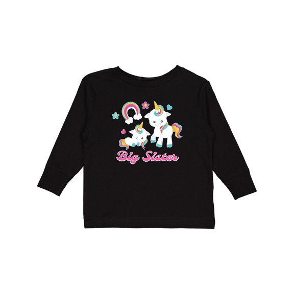 Inktastic Big Sister Girls Long Sleeve Toddler T-Shirt