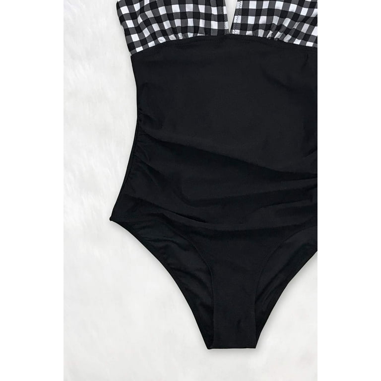 Cupshe black store and white gingham