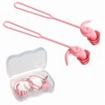 thumbnail image 1 of Anti-lost Rope Waterproof Swimming Earplugs Swimming Accessory Reusable Anti-lost Swimming Earplugs Soft Silicone With Storage Box Noise Reduction Silicone Ear Plugs For Swimming, 1 of 8