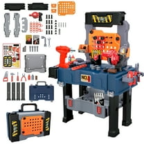 JUGAAD LIFE 65 PCS Kids Tool Bench Set, Pretend Play Construction Workbench Toys for Toddlers, Birthday Gift for Boys Girls 3 4 5 6