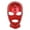 Red, variant on Hansber Unisex Latex Face Mask Shiny Metallic Open Eyes and Mouth Headgear Full Face Mask Hood A Black One Size