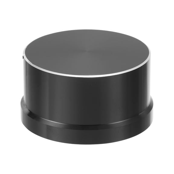 Uxcell Aluminum Potentiometer Knobs 1/4"x0.17", D-Shaped Shaft Top Hat Knobs Black