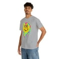 thumbnail image 6 of Multicolor smiley face emoji t shirt emoji graphic Unisex Heavy Cotton Tee, 6 of 8