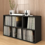 Way Basics 2-Shelf Cube Bookshelf, Vinyl Record Album Storage Furniture ...