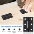 thumbnail image 3 of BUZIFU 24 Pcs Folding Butt Hinges, 2 Inch Door Hinge Ball Bearing Door Hinges Metal Butt Hinge Timber Door Hinge with Screws for Home Furniture Hardware Cabinet Closet Door Drawer (Black), 3 of 7