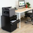 thumbnail image 2 of Mount-It! Mobile File Cabinet with 3 Drawers | Under Desk Rolling Storage with Lock Black, 2 of 5