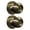 Antique Brass, variant on Hyper Tough Keyed Entry Ball Style Doorknob, Oil-Rubbed Bronze Finish, Twin Pack