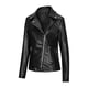 thumbnail image 5 of Puntoco, cárdigan de cuero con cremallera sólida a la moda para mujer, con bolsillo, abrigo corto, chaqueta, liquidación Puntoco Puntoco-231, 5 of 5
