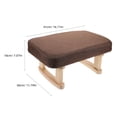 thumbnail image 2 of LIFKOME Small Bench Coffee Wood Vanity Bench for Home Furniture Bedroom Living Room 1Set, 2 of 6