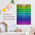 thumbnail image 6 of FMSHPON Vintage Rainbow Wooden Clipboard Hardboard Wood Nursing Clip Board and Pull for Standard A4 Letter 13x9 inches, 6 of 7
