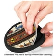 thumbnail image 3 of Silicone Non-Slip Drink Coasters with Removable Printed Absorbent Felt Pad - Set of 4 - Trains & Signs II - Image by Dan Morris, 3 of 3