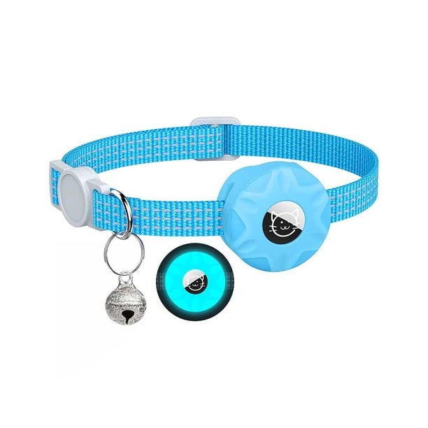 Collar rastreador de mascotas Billuyoard Ajustable Poliéster Color Negro