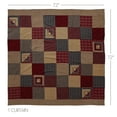 thumbnail image 5 of VHC Brands Millsboro, Rustic, Bath Decor, Shower Curtain, Red, 72x72, 5 of 5