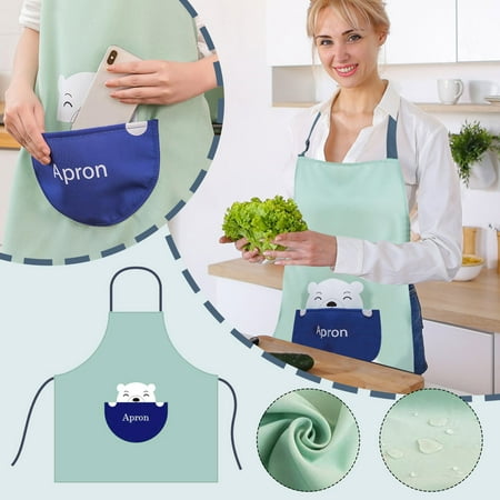 

labakihah oil-proof kitchen household housework waterproof cooking cartoon apron kitchenï¼dining & bar