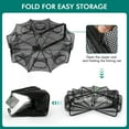 thumbnail image 6 of QualyQualy Fishing Bait Trap Crab Net Fishing Trap for Minnow/Crab/Shrimp/Crawdad with Rope, 10 Holes Large Space Fishing Net, 6 of 8