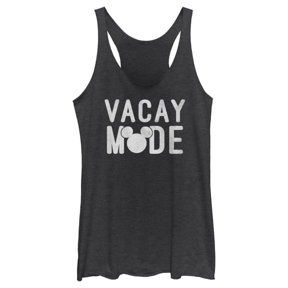 Women's Mickey & Friends Distressed Vacay Mode Racerback Tank Top