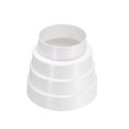 thumbnail image 3 of Unique Bargains Duct Inline Reducer 3.15 - 4.72' Plastic Duct Adapter Increaser Connector for Kitchen Ventilation Systems, 3 of 5