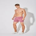 thumbnail image 2 of LYMAYTER Men's Casual Shorts 4-Inch Summer Cotton Elastic Drawstring Shorts Fitness Running for S-4XL, 2 of 9