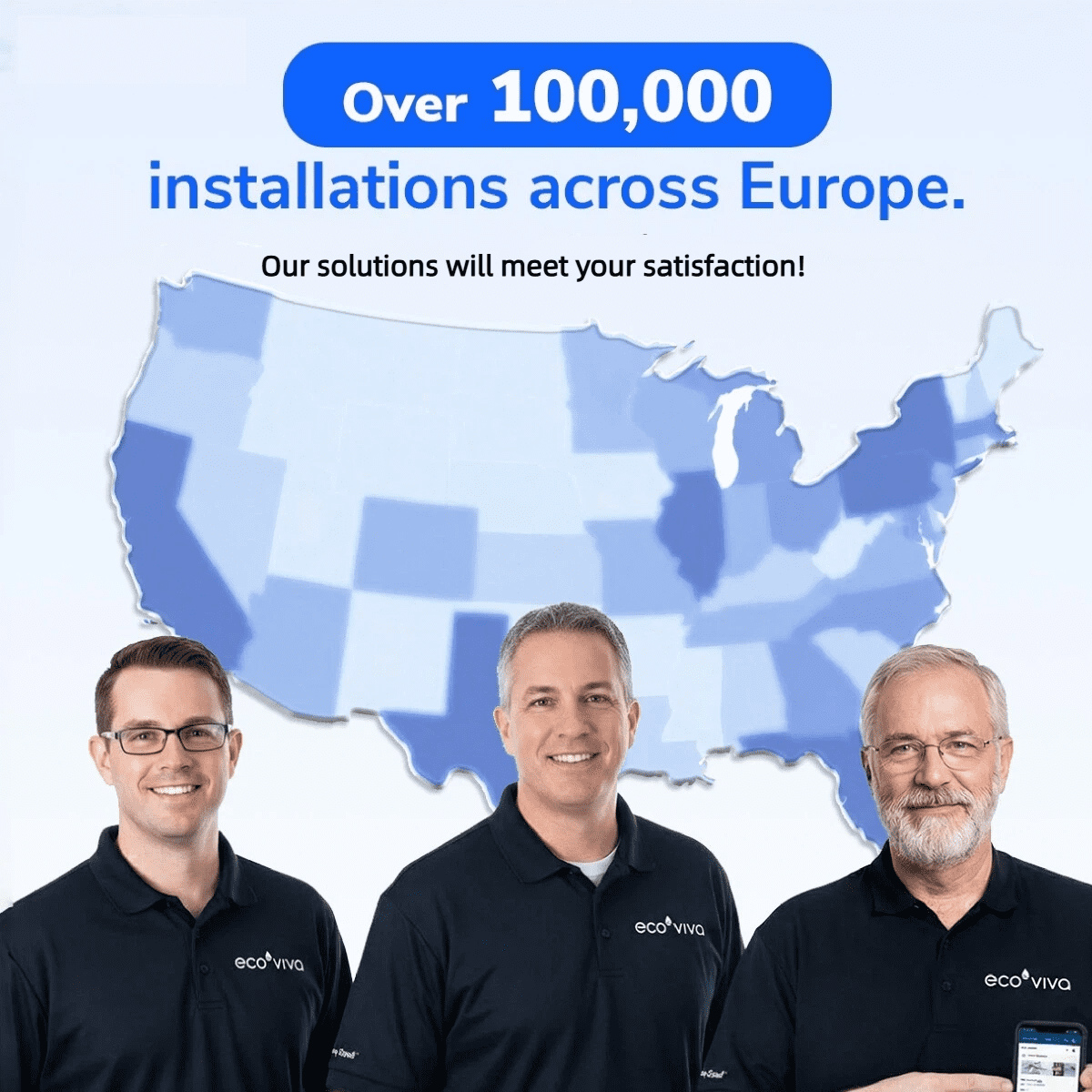 Ecoviva 800GPD Tankless Alkaline Reverse Osmosis System 9-Stage Under-Sink Filter System