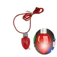 Light-Up Christmas Bulb Necklaces, Festive Holiday Necklaces, Flashing