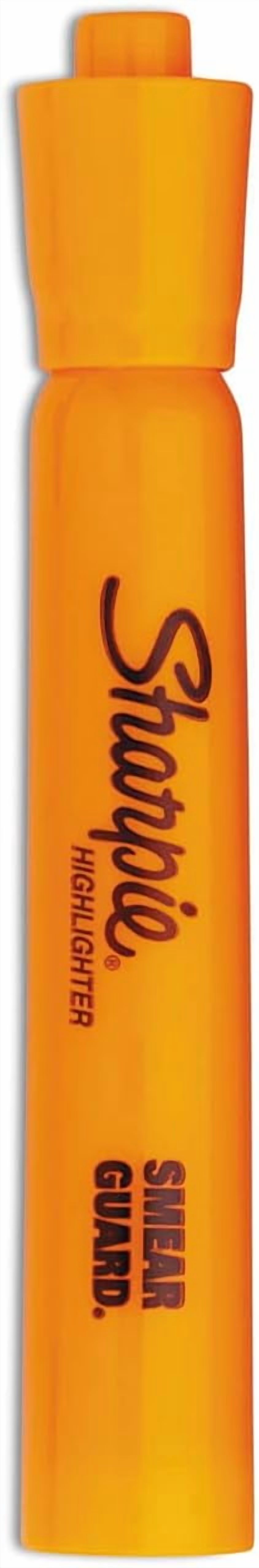 Sharpie Tank Style Highlighters, Chisel Tip, Fluorescent Orange, Box of 12
