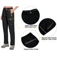 thumbnail image 4 of Little Donkey Andy Women's Lightweight Quick Dry Cargo Hiking Pants UPF 50+ Stretch Travel Casual Trousers Black XS, 4 of 6