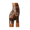 thumbnail image 4 of 8" x 40" Orange Wood Giraffe Sculpture, by DecMode, 4 of 9