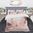 thumbnail image 2 of Designart "Delicate Marble Pink Abstract III" Abstract Bedding Covert Set - Abstract Marble Pink Abstract Bed Set With 2 Shams, 2 of 6