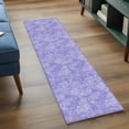 thumbnail image 3 of Kitchen Runner 2 x 6 Ft, Purple Flowers Non-Slip Residential Carpet, Spring Vintage Flowers Country Plants Indoor Crawling Mats Runner Rugs for Living Room/Dining Room/Bedroom, 3 of 8