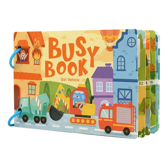 Jouets Livres pour Tout-Petits Activités d'Apprentissage Préscolaire Livres Éducatifs pour Enfants 3+ Jouet Sensoriel pour Tout-Petits Anniversaires Noël Voyage pour Enfants