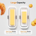 thumbnail image 3 of Butter Dish with Lid for Countertop and Refrigerator Door Shelf, Airtight Butter Keeper Container, Butter Holder for East/West Coast Butter, BPA-free, Microwave/Dishwasher Safe, 3 of 7