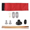 thumbnail image 2 of Flag Large Kayak Safety Flag with Pole, Storage Bag, Screws and Track Mount Base High Visibility 20x5.6 Inch, 2 of 7