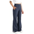 thumbnail image 2 of Posijego Girls Wide Leg Yoga Pants High Waisted Seamless Stretch Athletic Running Active Pants with Pockets 6-15 Years, 2 of 8