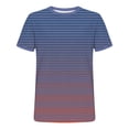 thumbnail image 5 of Hfnxid Mens Summer Shirt Gradient Short Sleeve Top Lightweight Crewneck Workout Shirts Casual Stretch Going Out Vacation Tee Pink XXL, 5 of 6