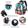 thumbnail image 3 of Alpaca Cute Printed Backpack with Adjustable Shoulder Strap, Large Capacity, Lightweight, 3 of 6