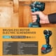 thumbnail image 5 of JAUHI 20 + 1 couple 280N.m tournevis électrique sans brosse Rechargeable sans fil perceuse électrique visseuse pour batterie Makita 18v, 5 of 5