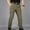 Khaki, variant on Men Elastic Waist Casual Multi-pocket Sports Trousers Pants