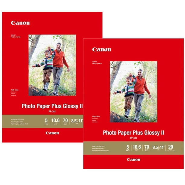 Papel fotográfico Canon PP-301 Photo Paper Plus Glossy II, 20 hojas