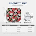 thumbnail image 3 of Balery 2 Piece Skull and Roses Car Windshield Sun Shade|Foldable Front Windshield Shade for Car Front Window for Most Sedans SUV Truck-Large, 3 of 7