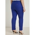 thumbnail image 2 of ELOQUII Women's Plus Size Petite Kady Fit Double-Weave Pant, 2 of 6